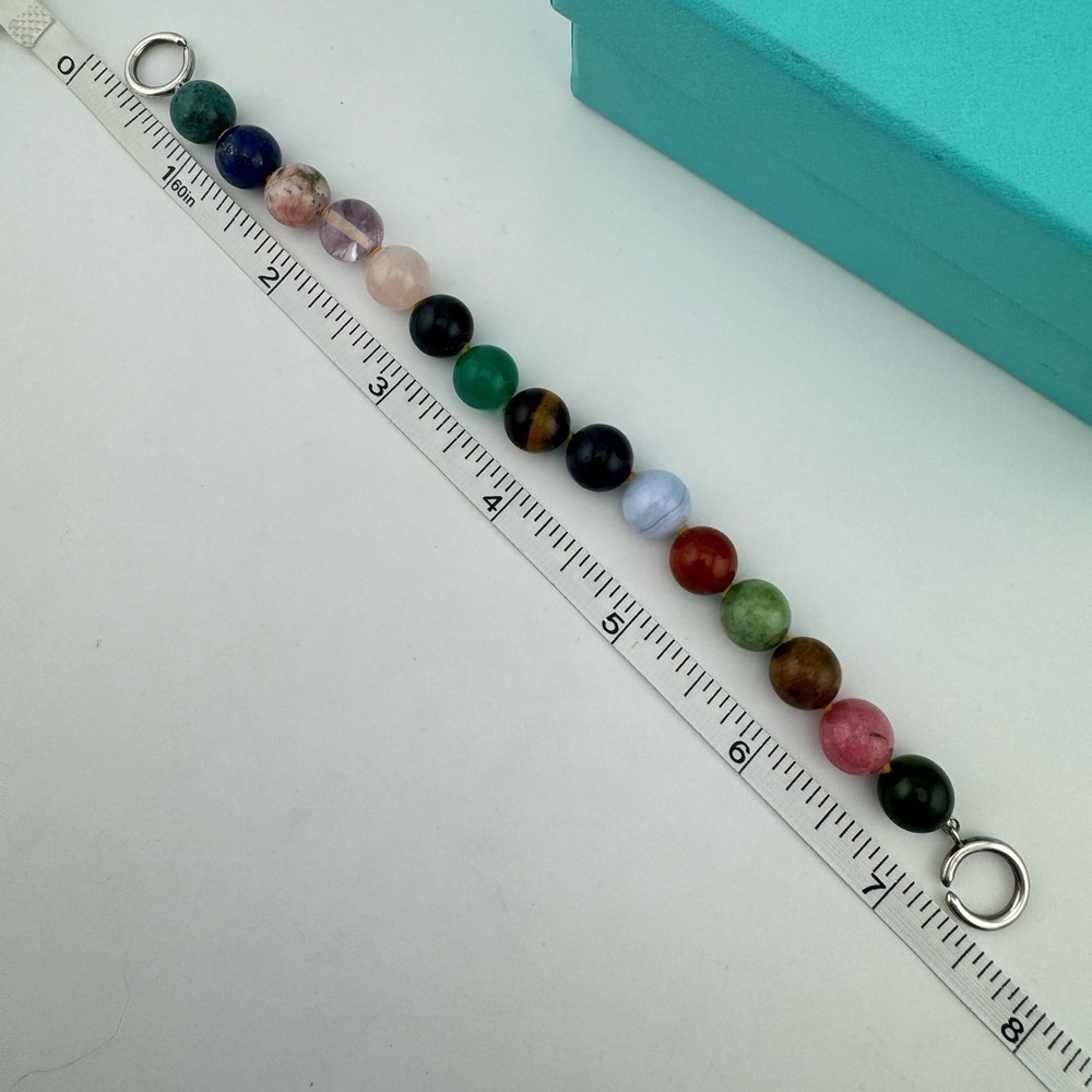 RARE Tiffany & Co. Multi Gemstone Bead Bracelet Paloma Picasso - Picture 4 of 7